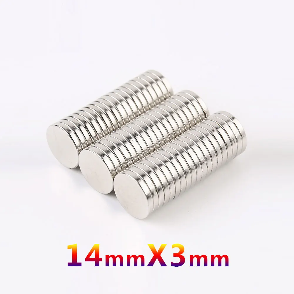 5-2000PCS 14x3mm N35 Strong Cylindrical Rare Earth Magnet Neodymium Magnet Disc Design Magnet Small Round Search Magnet 14*3 mm