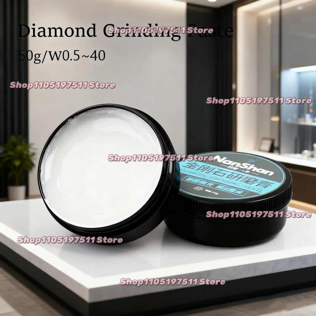 50g Diamond Grinding Compound Paste Metal Mirror Polishing Lapping for Glass Jade Jewelry Watch Surface Scratch Removal W0.5-40