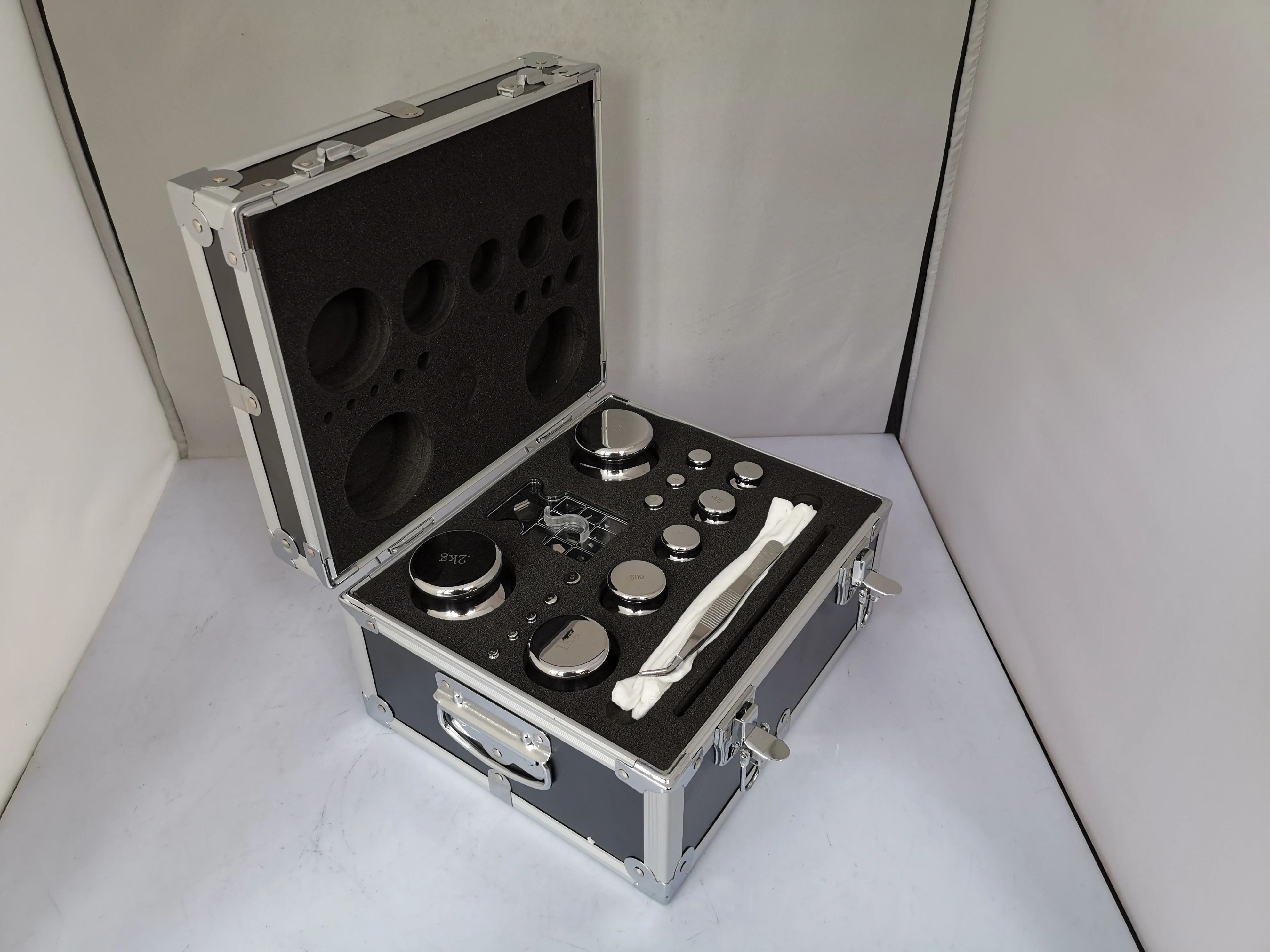 F2 Grade 27pcs 1mg-2kg 304 Stainless Steel Digital Scale Calibration Weights set With Calibration check,  precision Packed
