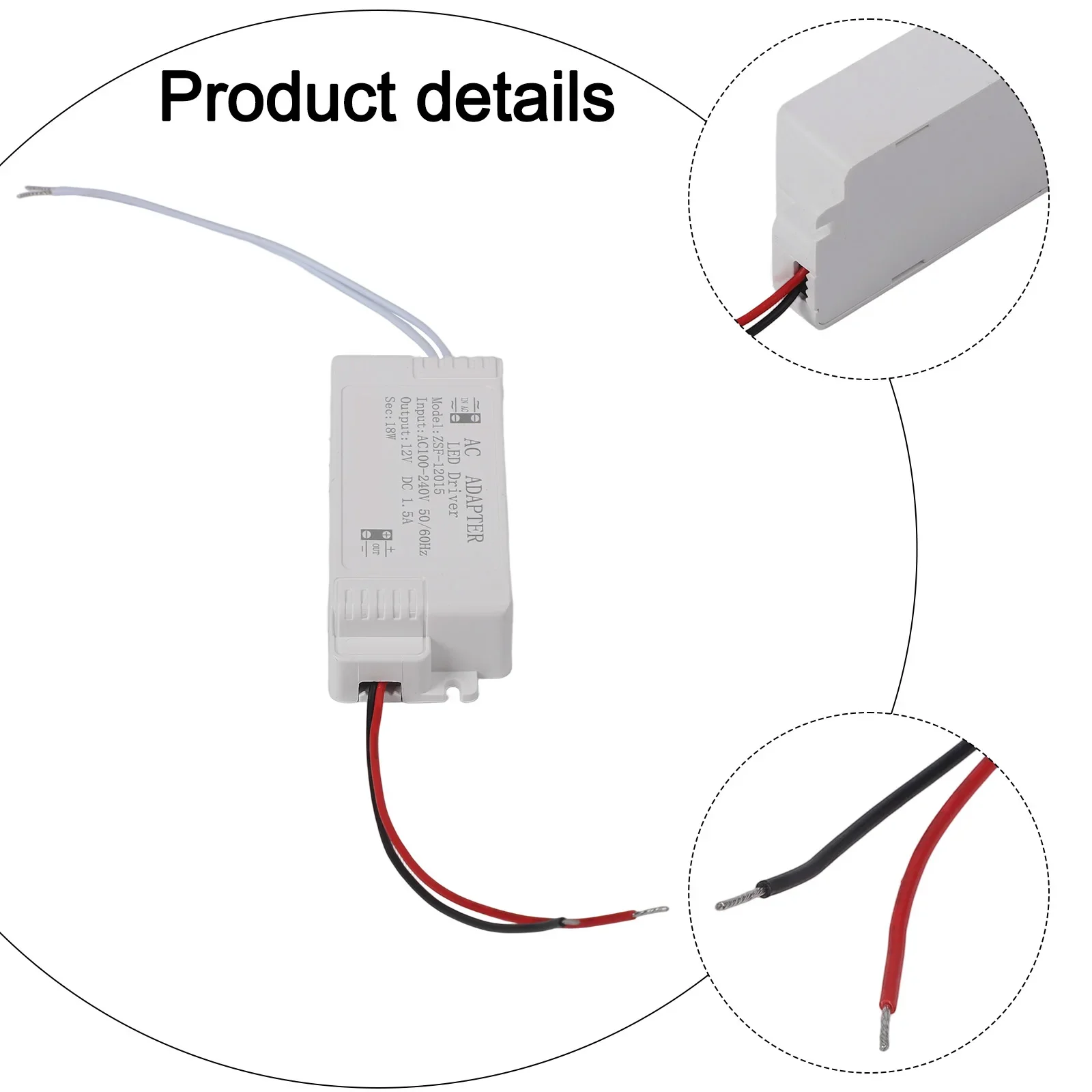 Transformer LED Driver Adapter Offices Driver Power Supply LED Strip Shopping Malls To DC 12V For LED Lighting