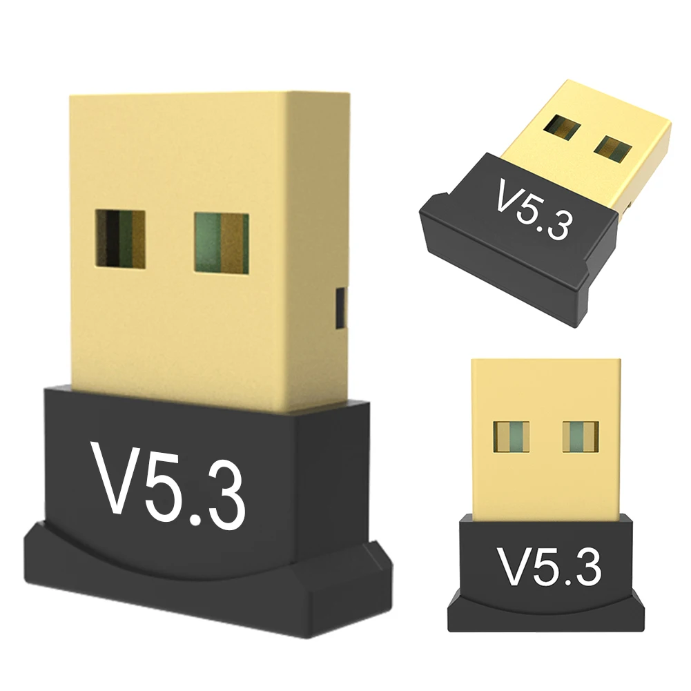 Usb bluetooth-compatível 5.3 adaptador suporte windows 11/10/8.1 mini remetente plug & play adaptador sem fio para desktop pc portátil
