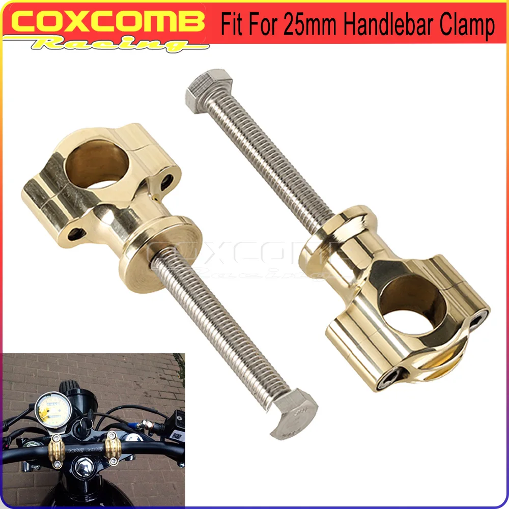 Motorcycle 25mm Handlebar Riser For YAMAHA SUZUKI KAWASAKI ER6N ER6F Z650 Z900RS CAFE 2012-2023 Accessories Raise Extender Clamp