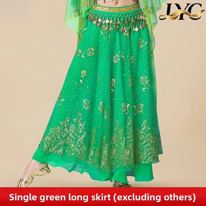 New Style Dance Ethnic Costume for Xinjiang Dance Tianzhu Girl Performance Adult Set with Chiffon Indian Outfit