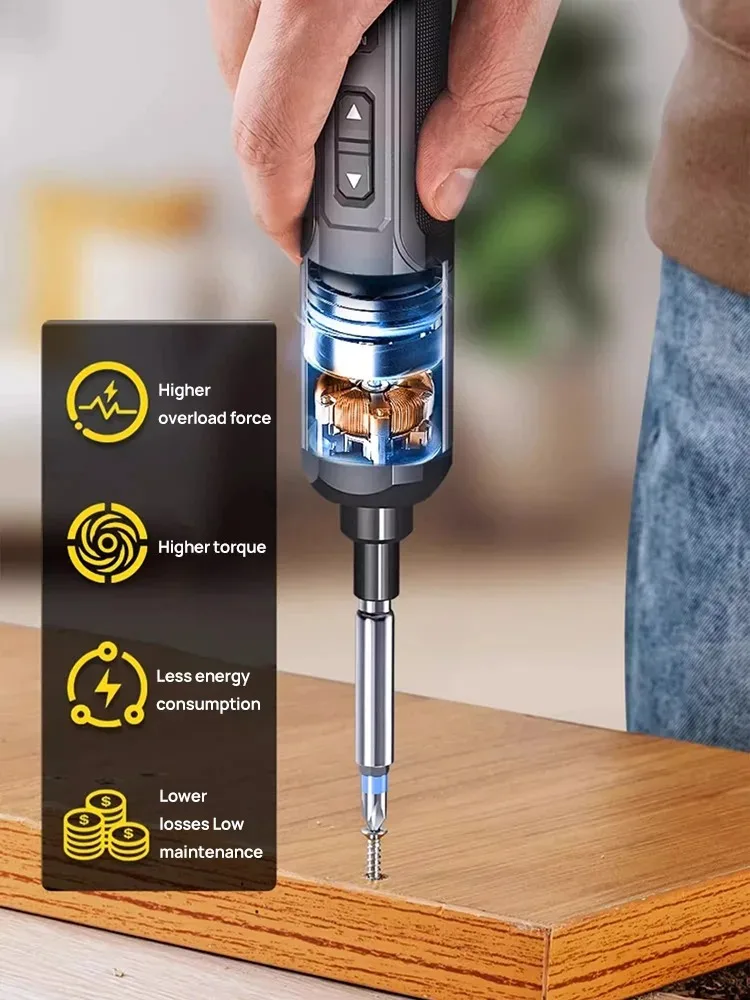 Mini Electric Screwdriver Set USB Rechargeable 2000mah Adjustment Power Dril Multi-function Disassembly Torque Repair Tools Kit