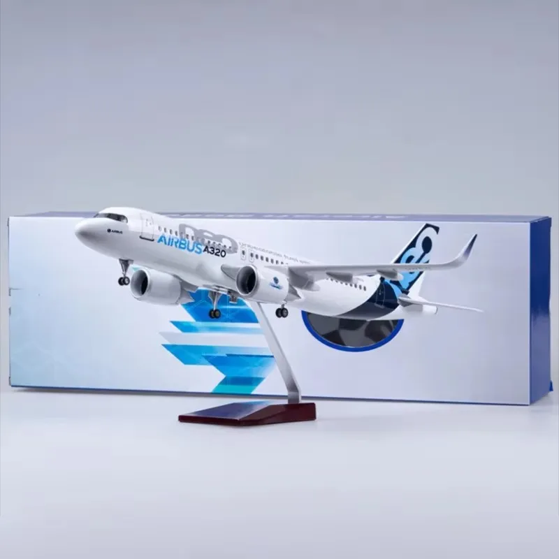 

47CM 1/80 Airplane 320NEO A320 NEO Air Airlines Model Toy Light & Wheel Landing Gear Diecast Resin Plane Model kids toys