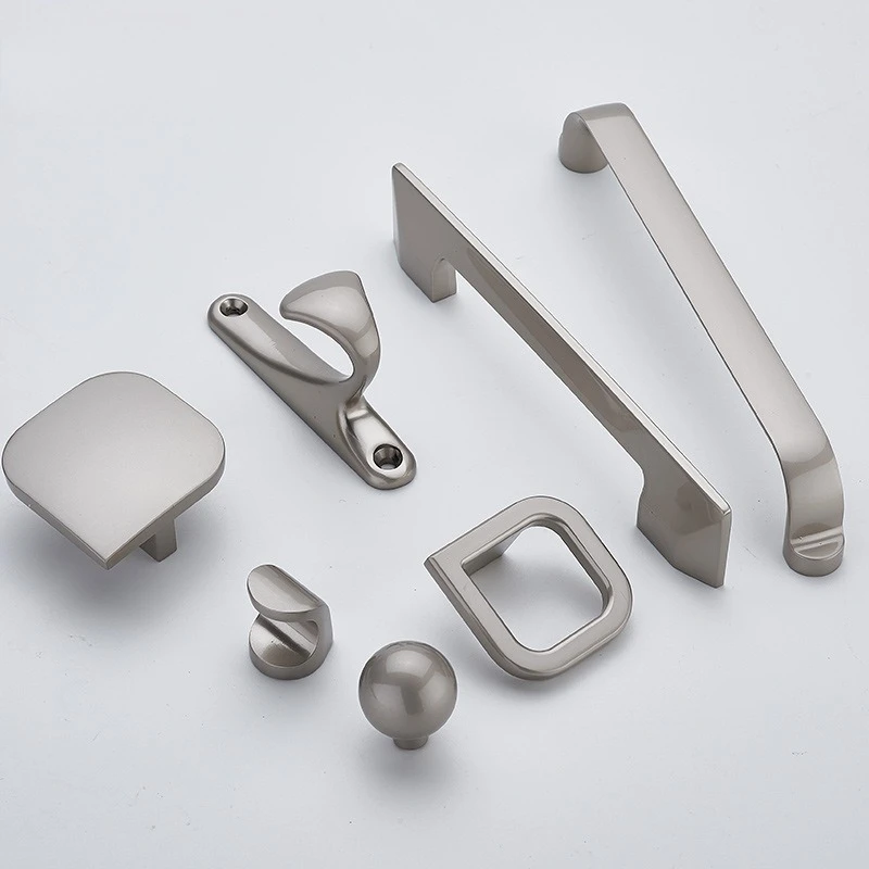 Brushed Nickel Drawer Pulls Cabinet Handles Wardrobe Hardware Kitchen Bathroom Modern Handle
