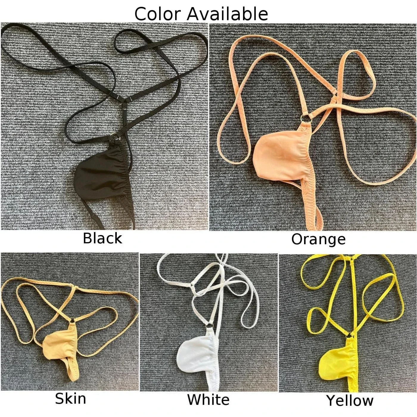 Men Briefs Suspender Bodysuit Underwear Bugle Pouch Thong T-back Underpants Backless Romper Mens Undershirts Leotard Jockstrap