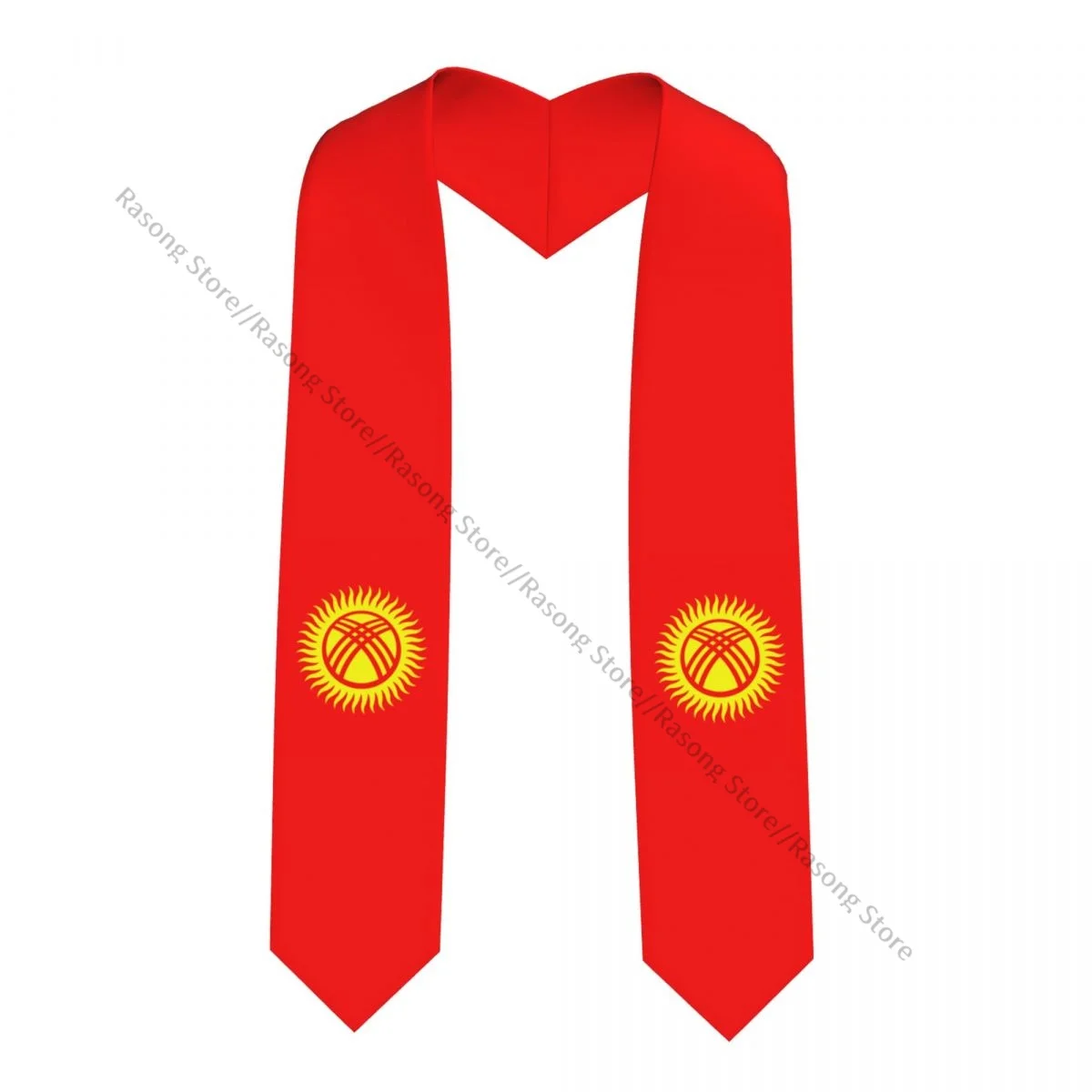 Graduation Stole for Academic Commencement Unisex Flag Of Kyrgyzstan Adult Choir Stole Adult Honor Shawl