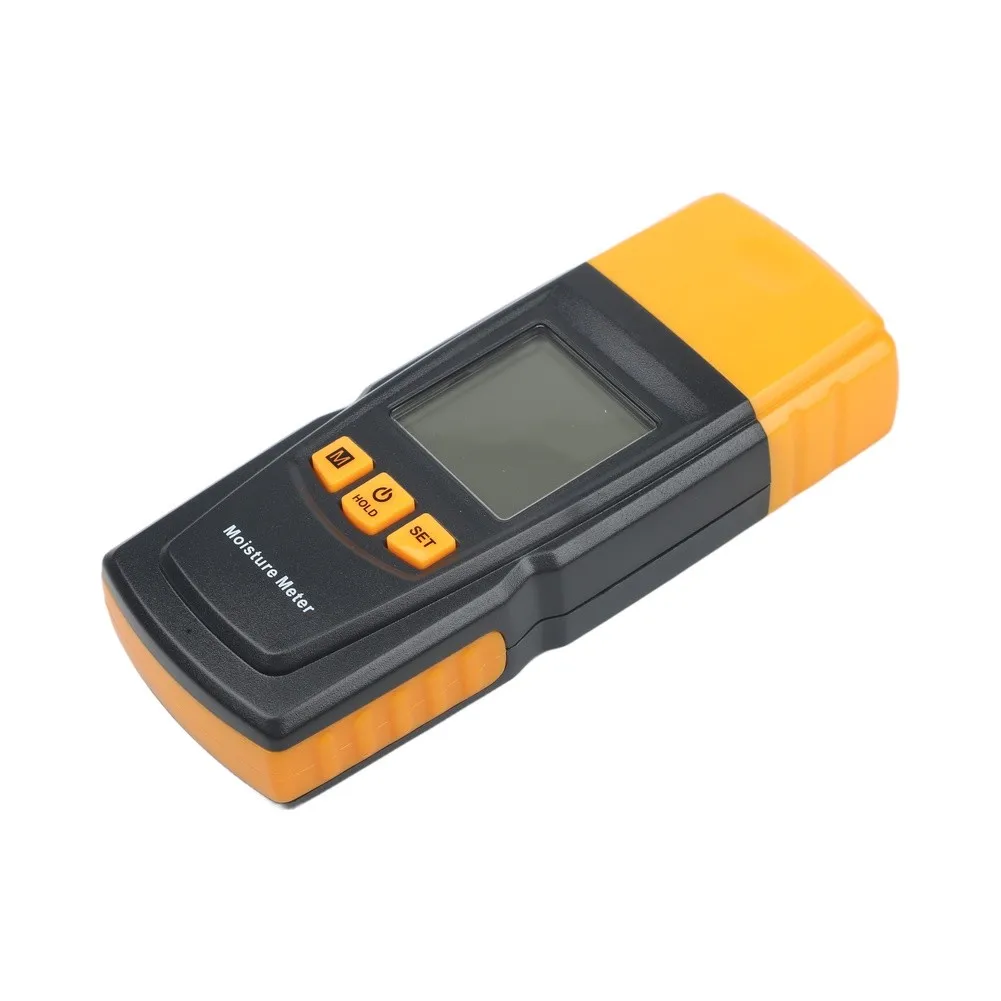 Moisture Tester GM605 for Wood and Paper with Material-Specific Calibration Large LCD Screen and for Max Min Reading Hold