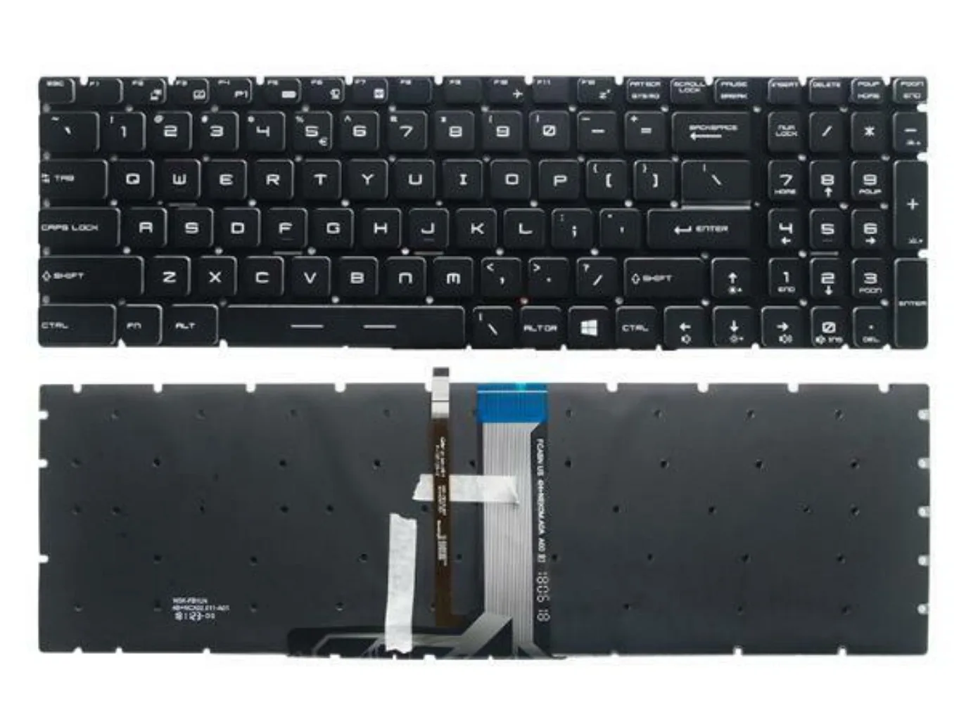 

New US Backlit Keyboard For MSI GT62VR GT72 GT72S GT72VR GT73VR GP63 GS73 GS63 Laptop