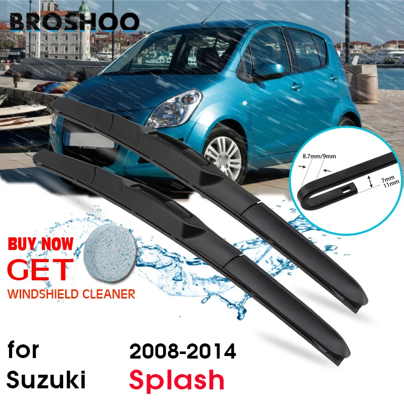 BROSHOO Car Windscreen Wipers Blades Rubber For Suzuki Splash 22