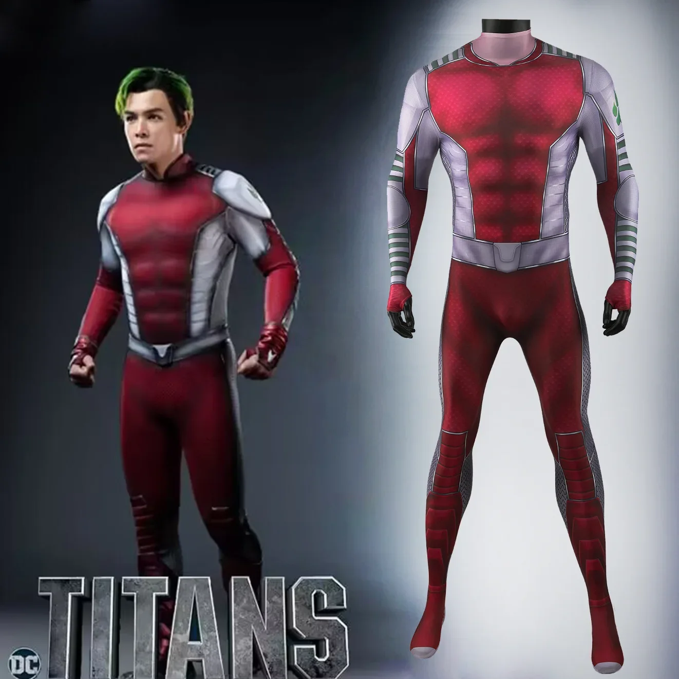 tv-show-titan-beast-boy-cosplay-superhero-spandex-zentai-body-beast-boy-costume-outfit-costume-di-halloween-per-uomo-adulto