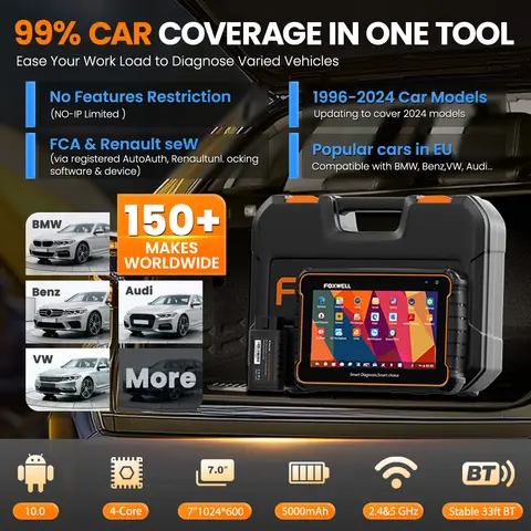 2026 NEW OBD Auto Diagnostic Tool Bi-directional Control OBD2 Scanner Foxwell GT60 All System 24+ Reset ODB Automotive Scanner