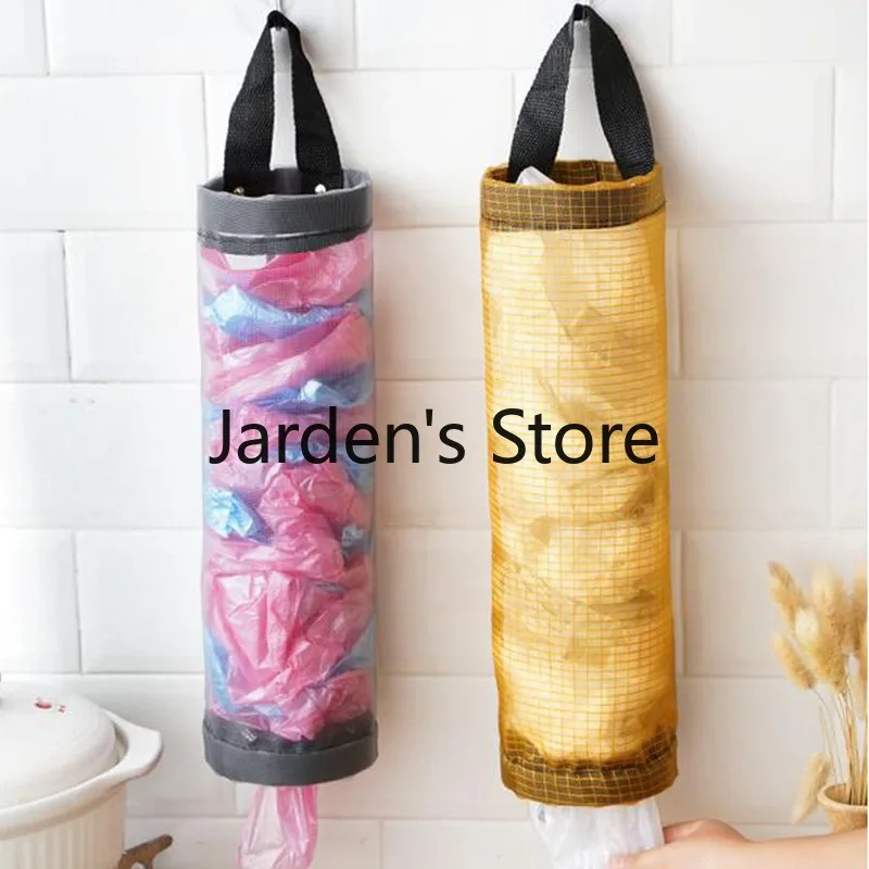 Garbage Bag Storage Kitchen Garbage Organizer Plastic Bag Holder Organizing Hanging Garbage Collection Storage Bag