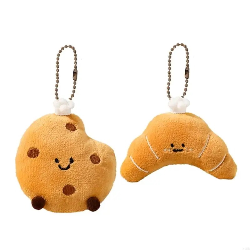 2PCS Phim Hoạt hình Đồ chơi nhồi bông bằng hình nhồi bông với Keychain Người yêu thích