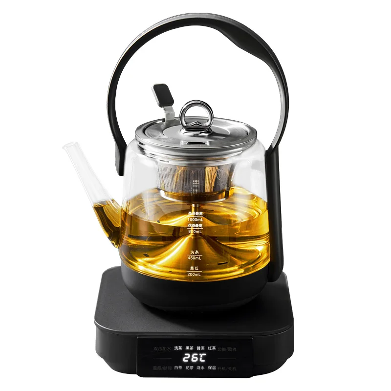 Fully automatic water supply, electric heating, water boiling, glass cooking integrated, household health tea pot