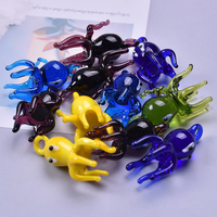 3Pcs No Fade Octopus Lobster Design Glass Pendant Fashion Versatile DIY Bracelet Necklace Jewelry Making Accessories Findings