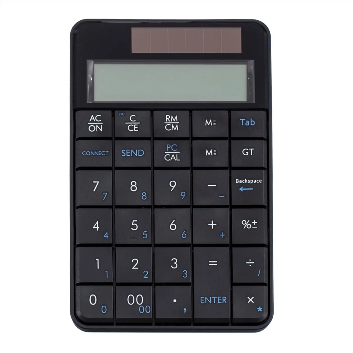 ABGZ 2.4G Wireless Keyboard Mini 2In1 Wireless USB Digital Keyboard with Calculator Display Keyboard Calculator
