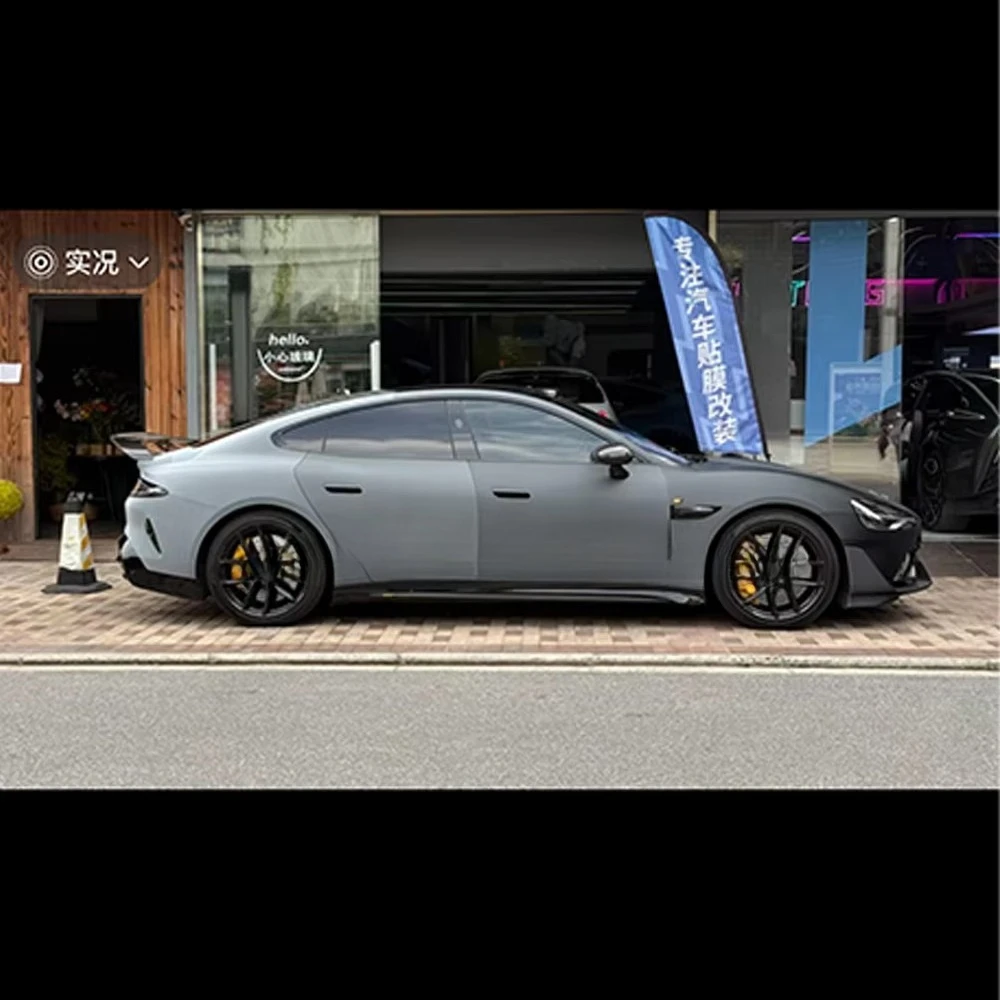 High-Quality Self-Adhesive Color-Changing Car Wrap Vinyl TPU White to Black Gradient