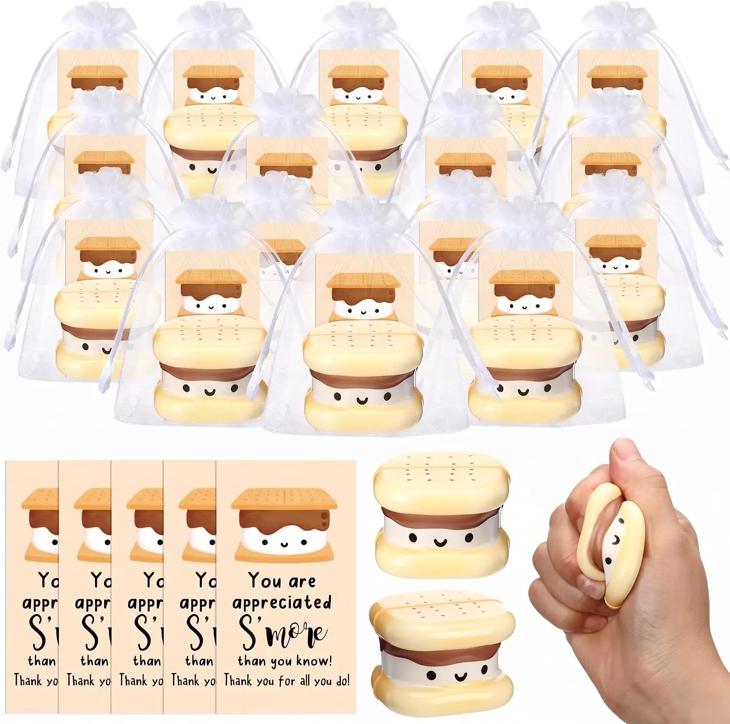 150 Sets S'more Stress Ball Employee Appreciation Gifts Bulk