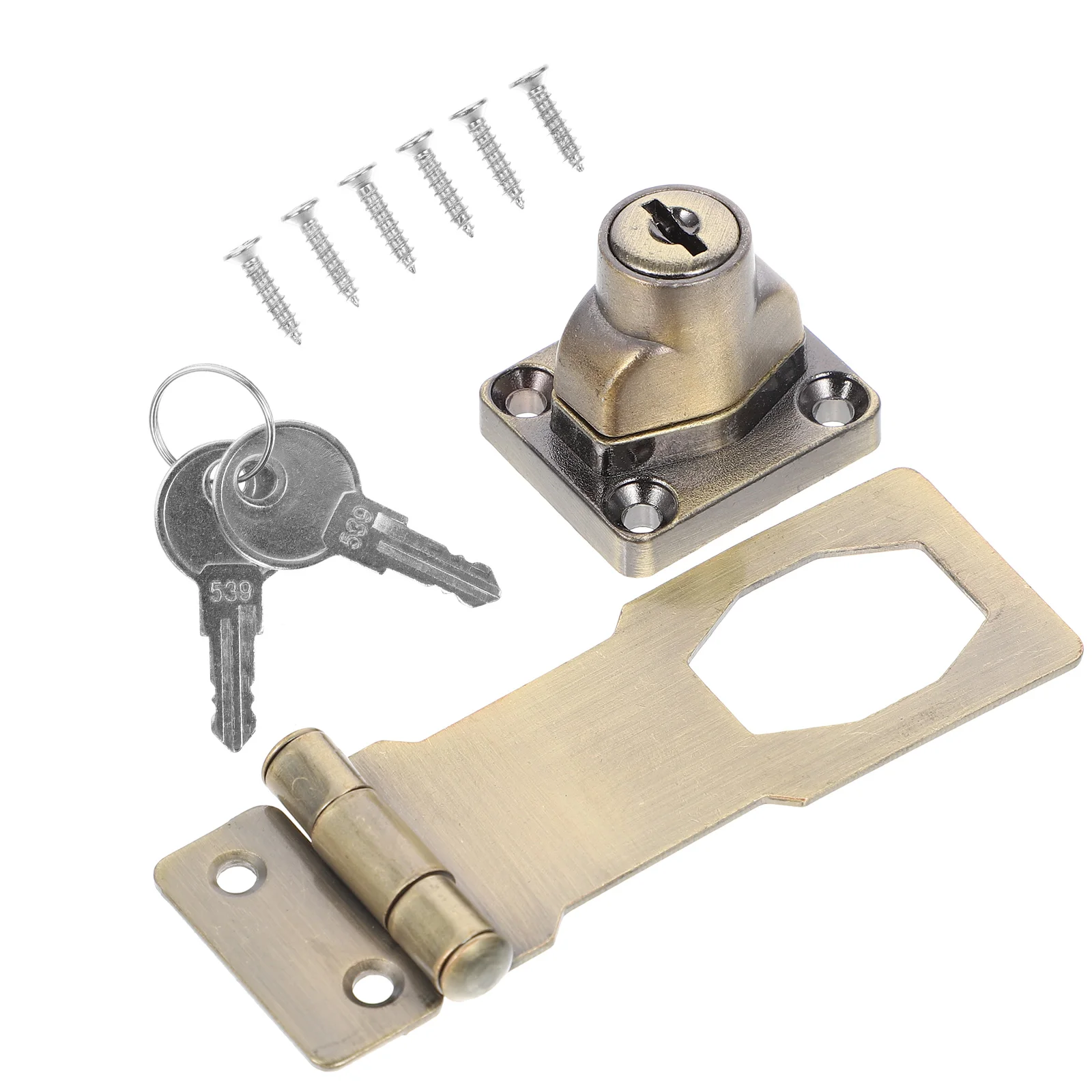 

Keyed Lockanti-Theft Door Latch Cabinet Locks For Home Hotel Security Sliding Closet Window Locks Proof Deadbolt Latch