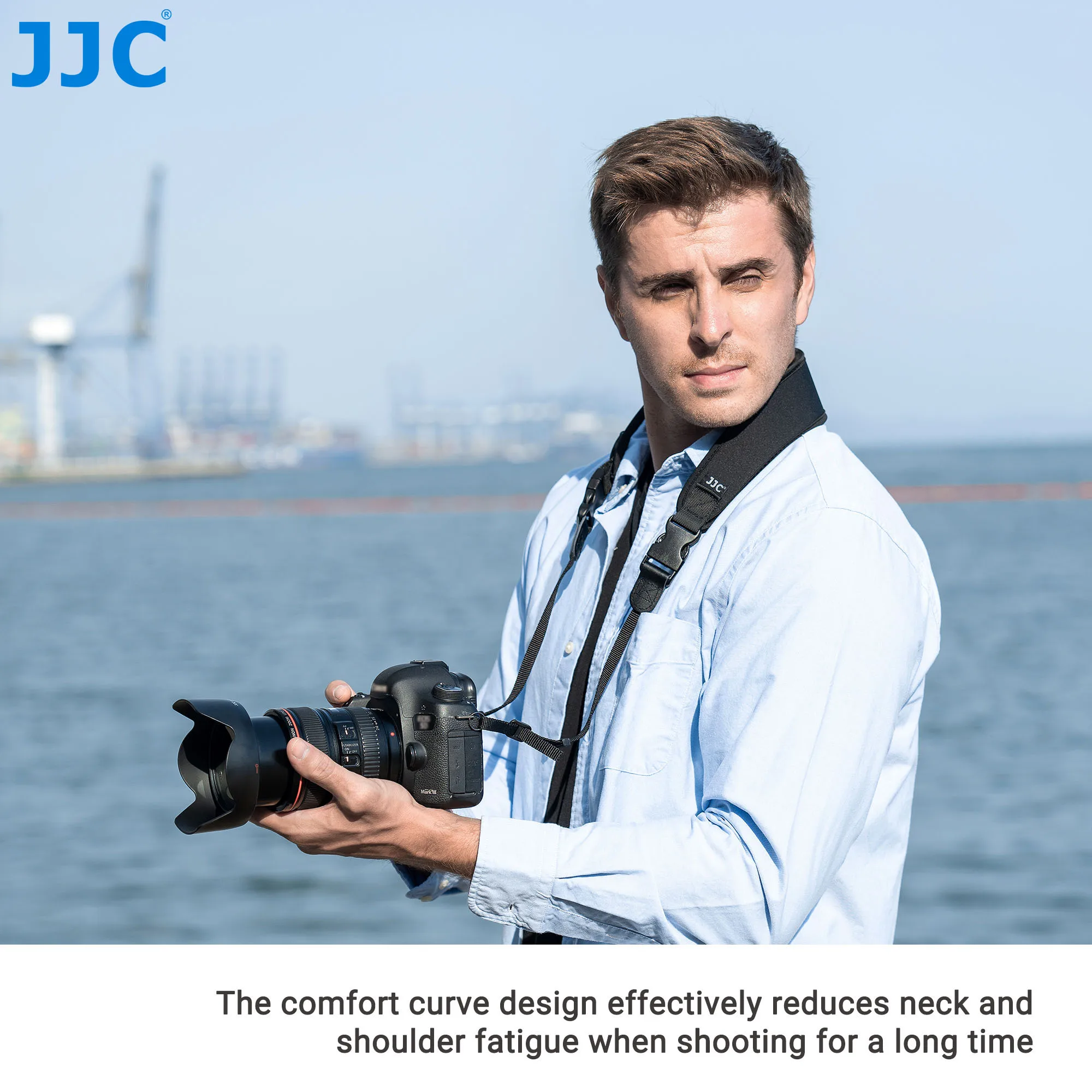 JJC Padded Soft Camera Shoulder Neck Strap Belt for Sony A7 V A7V A7M5 A7CR A7CII A7RV A9III Canon R100 Rebel T7 T8i T7i