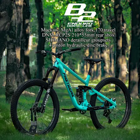 Fastwork Full Suspension MTB Bikes 27.5 29 inch 4 Links AM ENDURO 150MM Travel Double Suspension DEORE 11S/12S Mountain Bicycle
