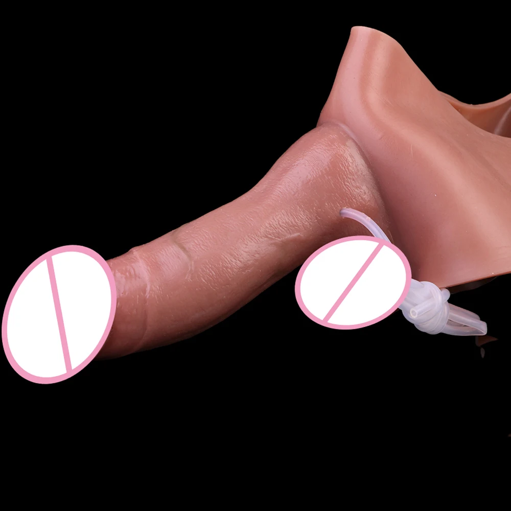 SXXY Soft Strap-On Squirting Dildo Silicone Ejaculating Solid Dildo Anal Plug Panties Adult Sex Toys For Woemn Lesbian Sex view 5