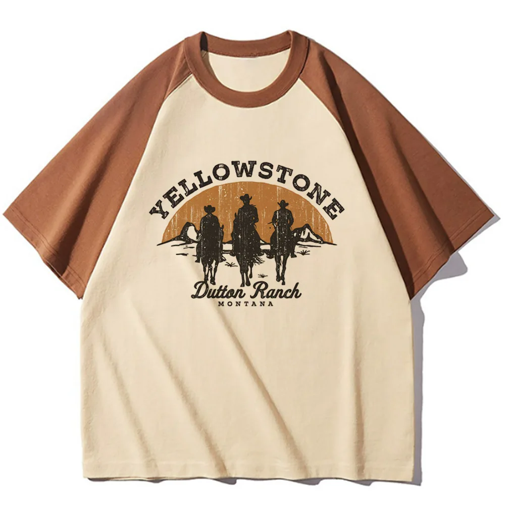 Yellowstone top women Japanese harajuku graphic tshirt female graphic Japanese clothing