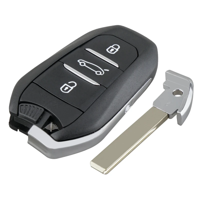 Car Smart Remote Key 3 Button 433Mhz 4A CHIP Fit For Peugeot 208 308 3008 508 5008 Traveller Expert