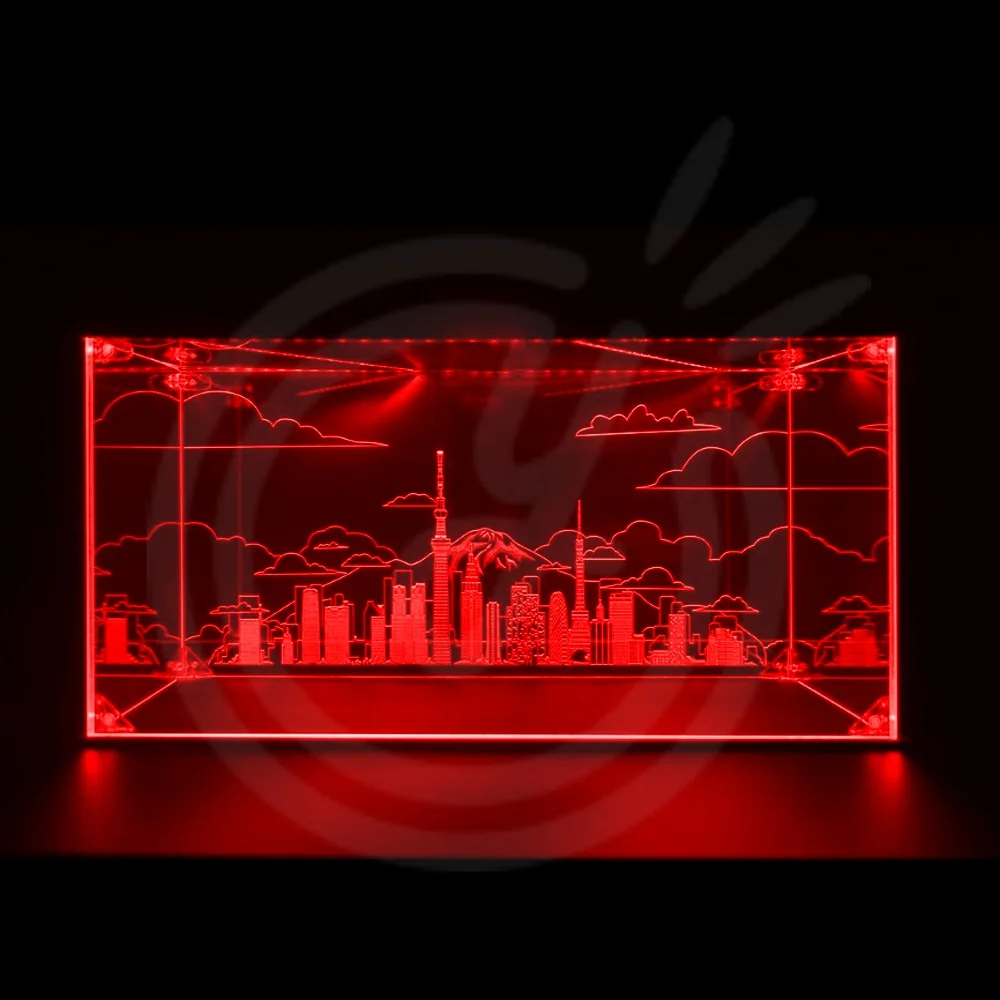 

Customized Acrylic Light Box Display Design Personalized Logos Graphics Letters Design Scenario Display Model LED Light Box