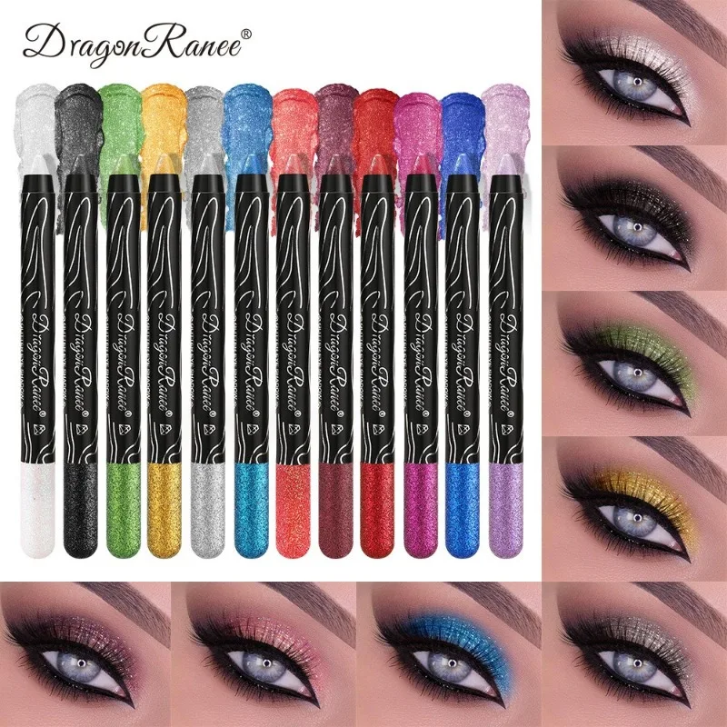 Eyeshadow Makeup Diamond Sparkling Highlighter Eyeshadow Stick Fine Shimmering Glitter Eyeshadow Pencil Gliter for Eyes Cosmetic