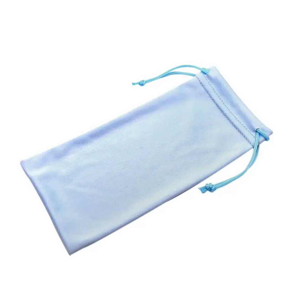 Drawstring Bag Simple Sunglasses Bag Soft Microfiber Reading Case Bag Sun Glasses Pouch Unisex