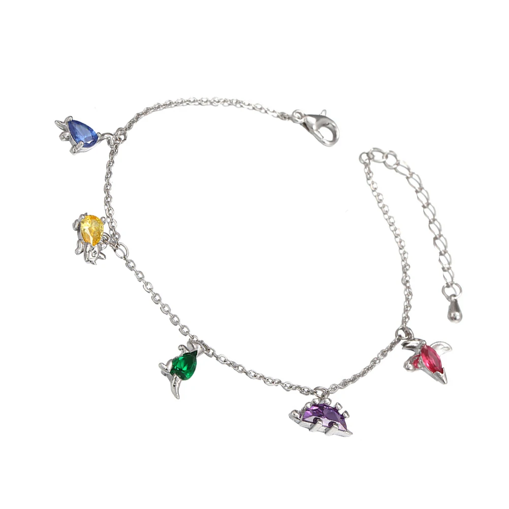 

Small Dinosaur Necklace Zircon Pendant Women Clavicle Chain Bright Colors Daily Decorations Fashion Jewelry Gifts