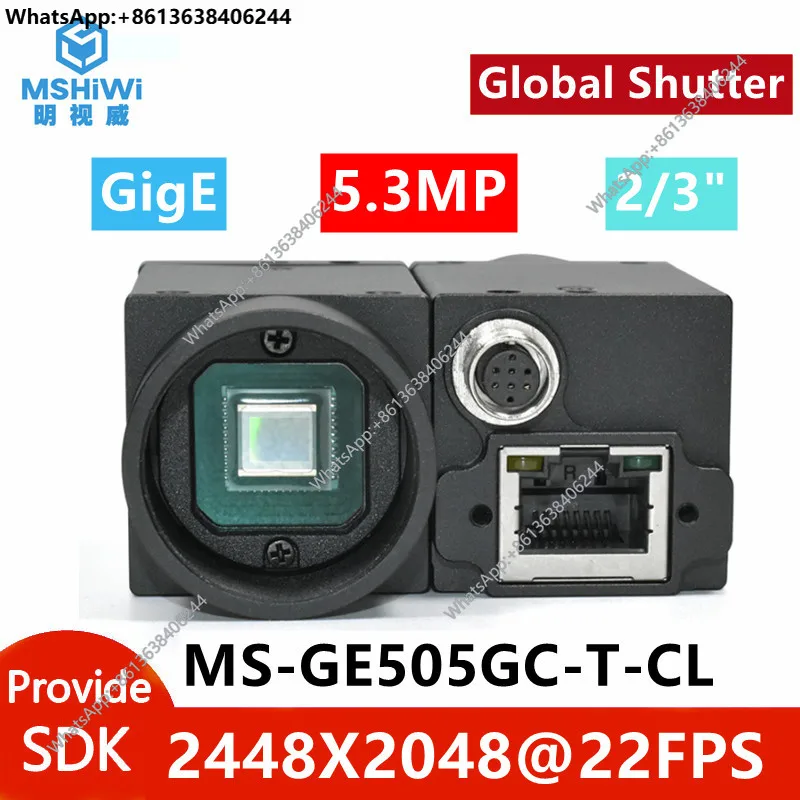 Super High Speed Gige Industrial Camera Color Gigabit Network Port CCD Global Shutter Visual Inspection Linux Camera