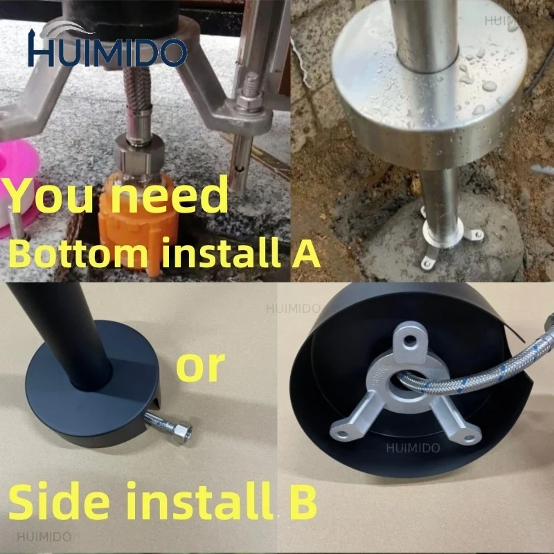 Floor Standing Garden Outdoor Faucet Courtyard Antifreeze Column Water Tap Swimming Poolside Beach Villa Hotel Shower Faucet
