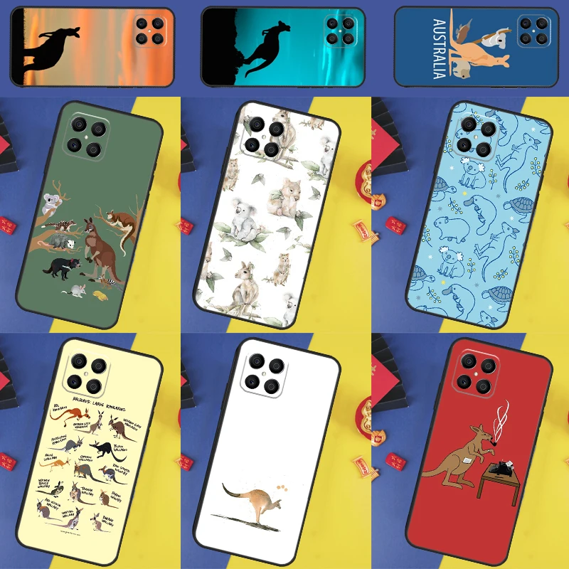 Cute Kangaroo Case For Huawei P40 Lite P20 P30 P50 Pro P Smart 2021 Nova 5T Honor X8 X7 X9 50 70 Cover