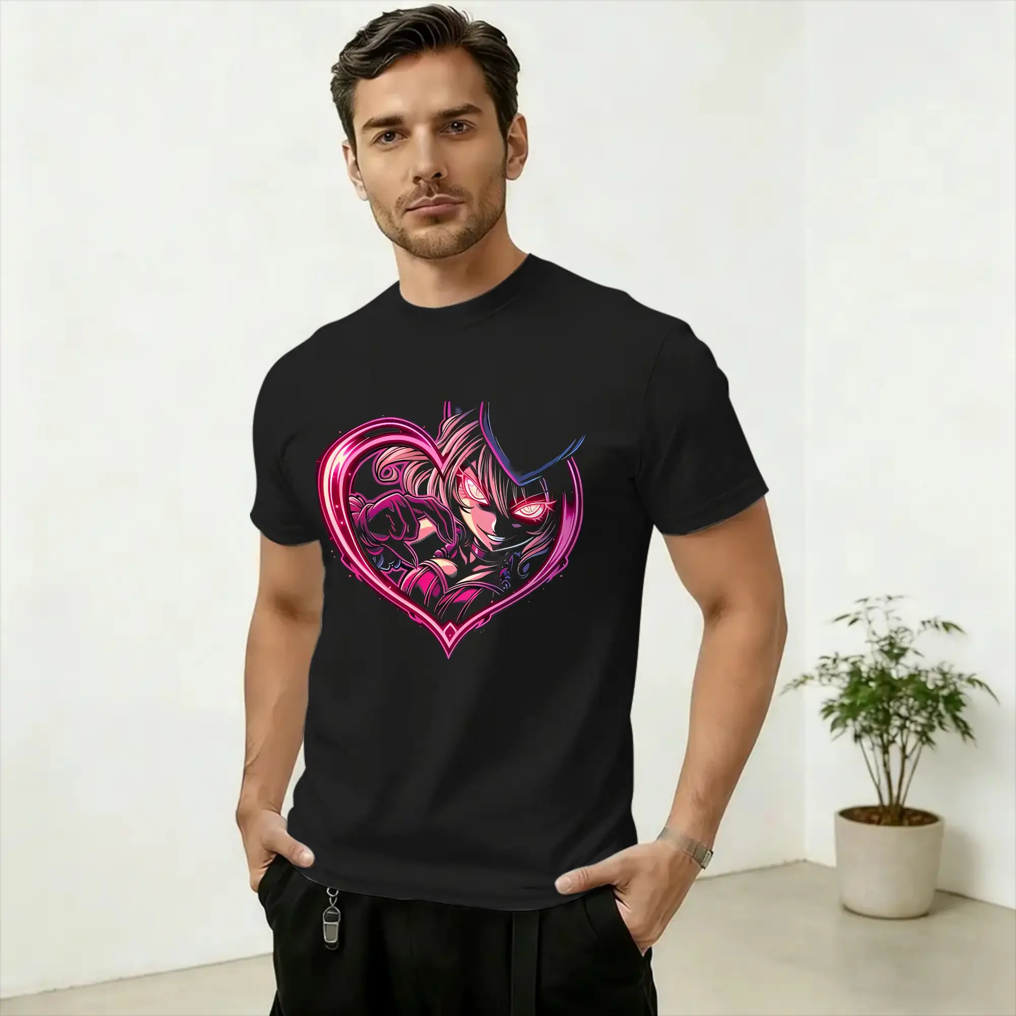 Tokyo Mew Mew Men's T Shirts  Vintage Tees Short Sleeve O Neck T-Shirts Cotton Printed Tops