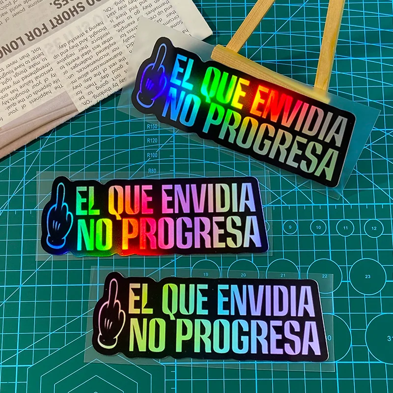 

Spanish Proverbs Motorcycle Stickers Waterproof Motorbike Fuel Tank Front Fairing Helmet Box Scooter Vinyl Decals Decoration