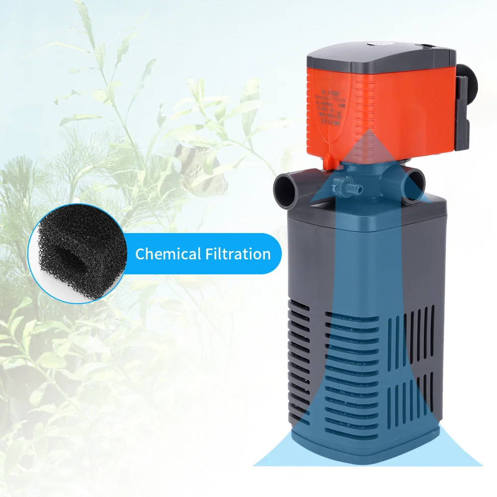 3 In 1 Aquarium Filter Fish Tank Filter Submersible For aquarium Multifunction Pump Air Oxygen Increase Aquarium Internal Filter