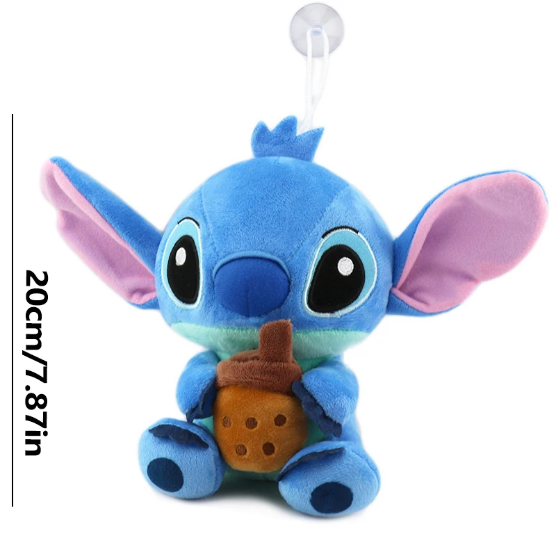 Disney Stitch Plush Toy 20cm Cartoon Plush Doll, Home Decor Hanging Ornament, Children's Birthday, Christmas, New Year's Gift