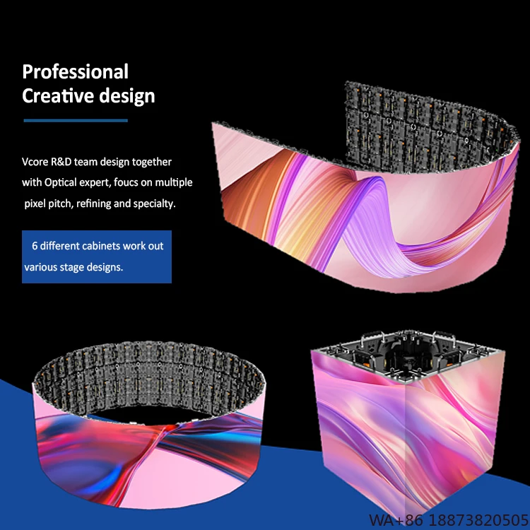 LED شاشة داخلية عالية الجودة المرحلة جدار الفيديو P2.97 P3.91 تأجير شاشة عرض 500x1000 مللي متر جدار للإعلان #5