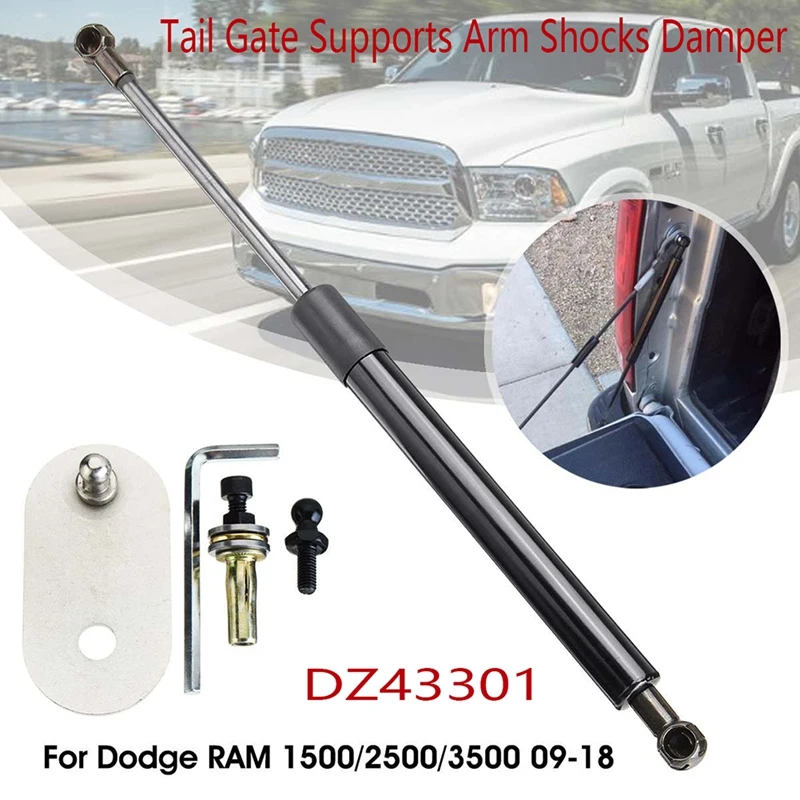 Rear Trunk Tail Gate Supports Arm Shocks Damper Component For Dodge RAM 1500 2500 3500 Pickup 2009-2018 DZ43301 1Set/2Pc