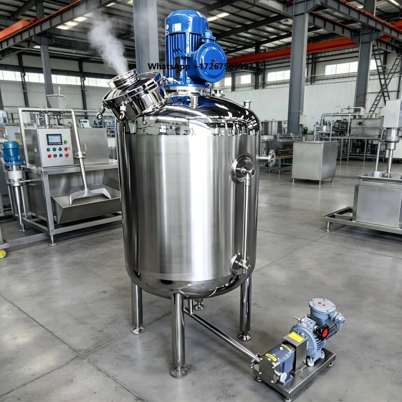 Stainless Steel Water Oil Emulsion Tank with Premix Tank and Transfer Pump System Emulsifying Tank