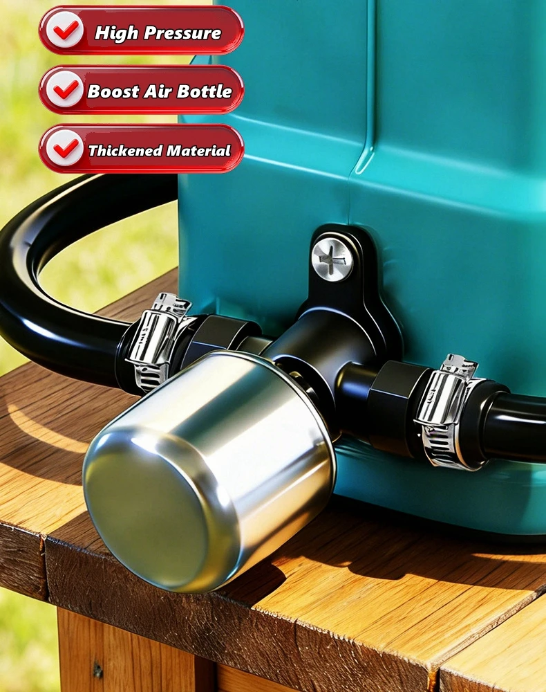 Removable Sprayer Pressure Cylinder Full Copper Booster Pressure Electric Sprayer Air Tank Leak-Proof Heavy Duty 9 Sold