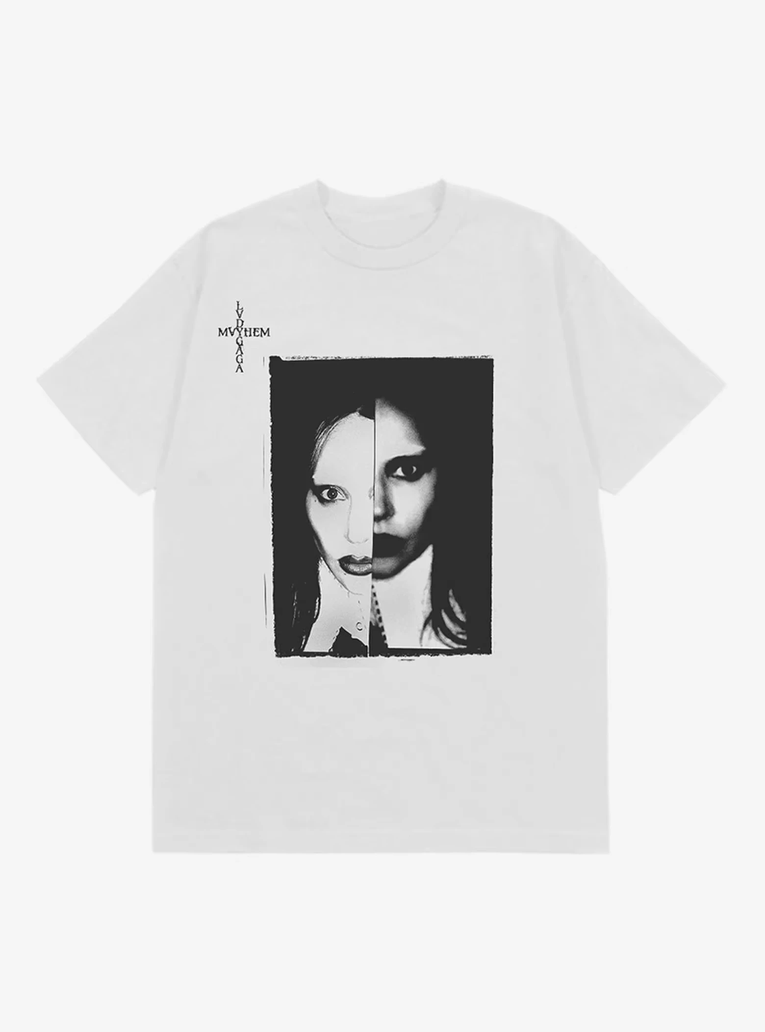 

Lady Gaga Born This Way Two-Sided Girls Peripheral Printing Summer Luxury Brand Cotton Men's and Women's T-Shirts