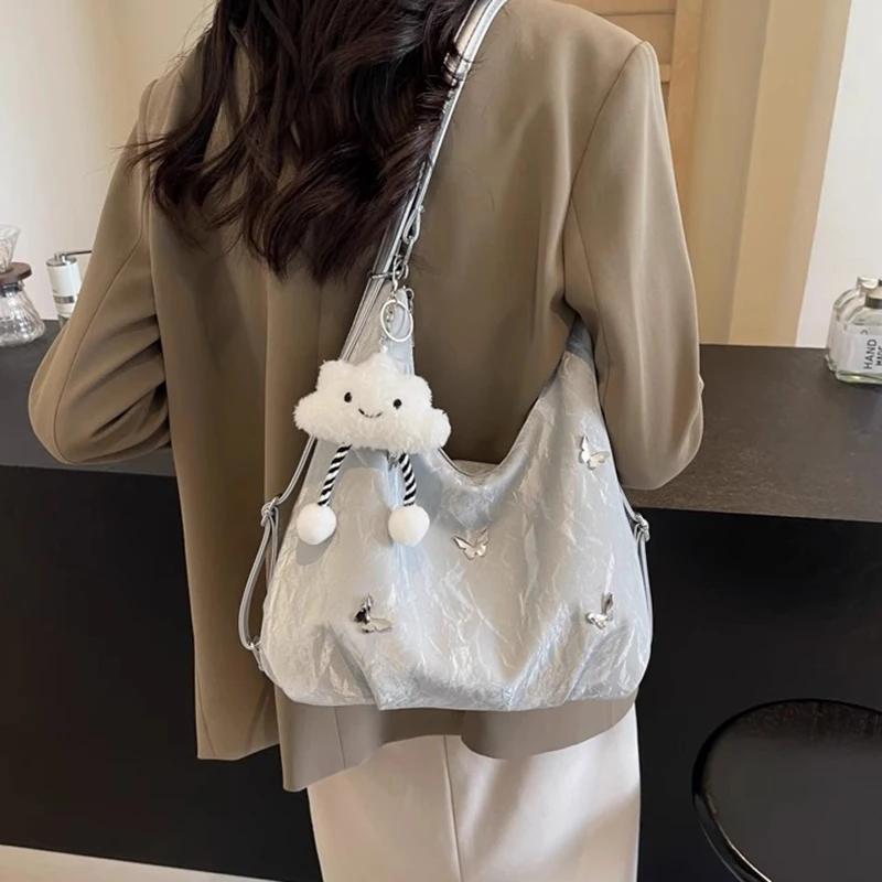 Large Capacity Spring and Summer Bag for Women New Fashionable Commuting Backpack Multi-purpose Single Shoulder Bucket Tote Bag