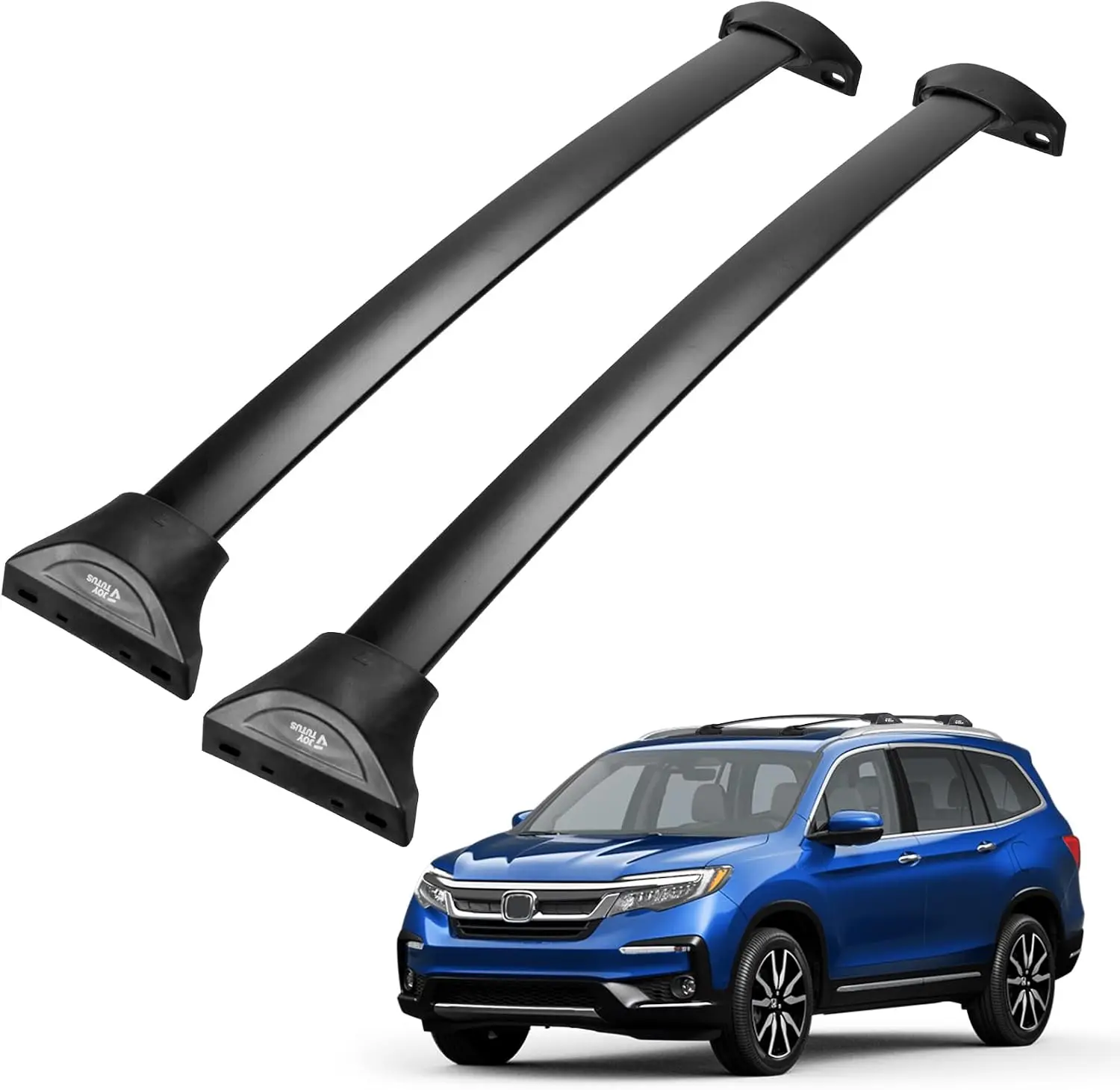 Roof Rack Cross Bars Compatible with Honda Pilot 2016-2022 | with Flush Rails, Heavy-Duty Aluminum Crossbars, Low Wind Noise, Su