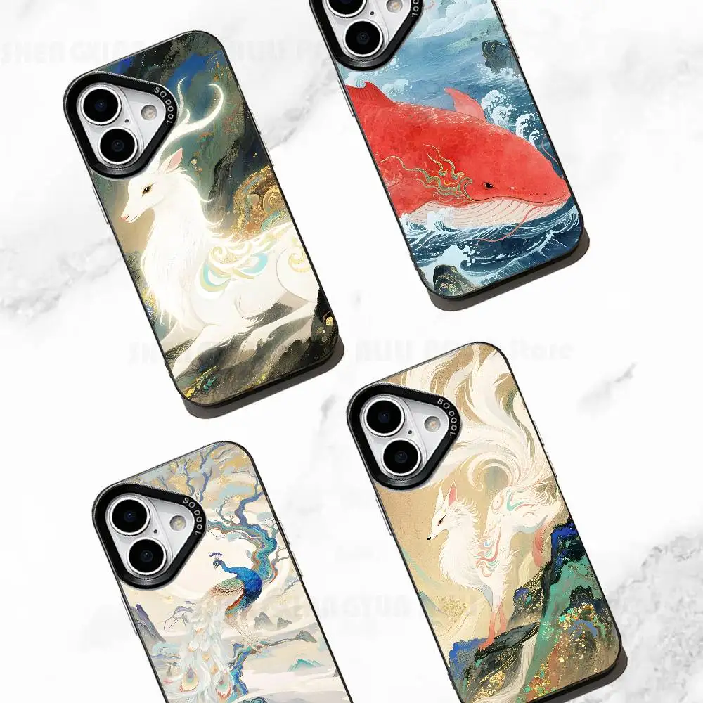 

Shan Hai Jing Phone Case For IPhone 17 16e 16 15 14 13 12 Pro Max X XR XS MAX Back Cover