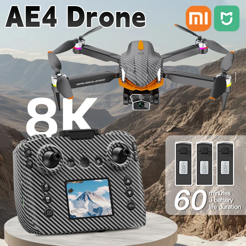 

Xiaomi Mijia AE4 Pro New Drone Remote Control with Screen Brushless HD Aerial Photography Drone Obstacle Avoidance Quadcopter